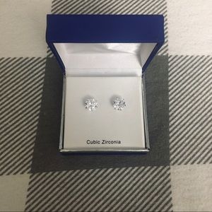 beautiful cubic zirconia diamond earrings